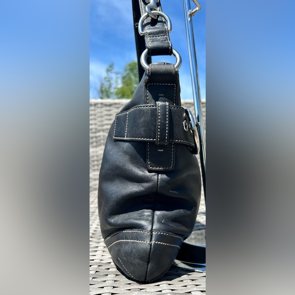 2005 Tru Vtg Coach Leather Soho Slim Duffle Crossbody REHABBED (See Photos) - Picture 4 of 15